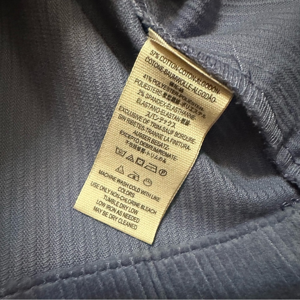 Free People Lavender Blue Button-Front Corduroy Mini Dress - Picture 8 of 10